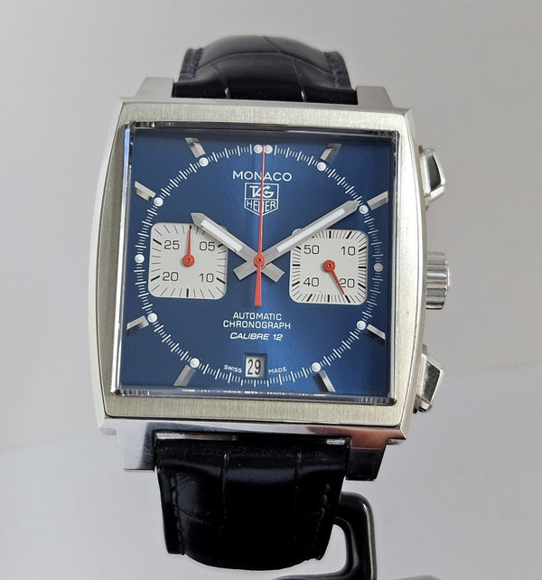 TAG Heuer Monaco Automatic Calibre 12 - Blue Men's Watch - CAW2111-1