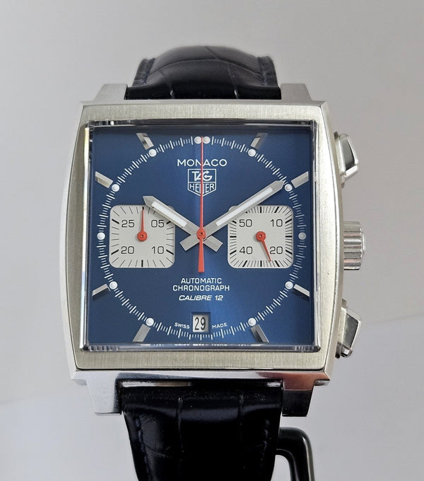 TAG Heuer Monaco Automatic Calibre 12 - Blue Men's Watch - CAW2111-1