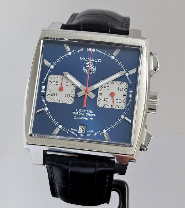 TAG Heuer Monaco Automatic Calibre 12 - Blue Men's Watch - CAW2111-1