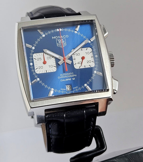 TAG Heuer Monaco Automatic Calibre 12 - Blue Men's Watch - CAW2111-1