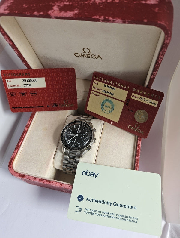 Omega Speedmaster automatic 3510.50 Chronograph Watch -full set -Serviced Dec 24