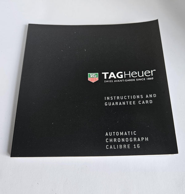 Tag Heuer Watch instructions/Booklet - for Automatic Chronograph Calibre 16