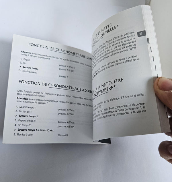 Tag Heuer Watch instructions/Booklet - for Automatic Chronograph Calibre 16