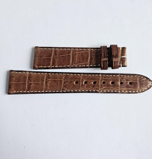 Zenith watch leather strap 19mm brown - NEW