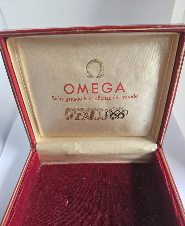 Omega  box -Vintage - 1968 Mexico Olympics Logo