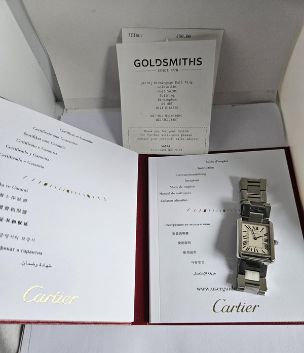 Cartier Tank Solo W5200014/3169 27mm Quartz Men's/Unisex Watch