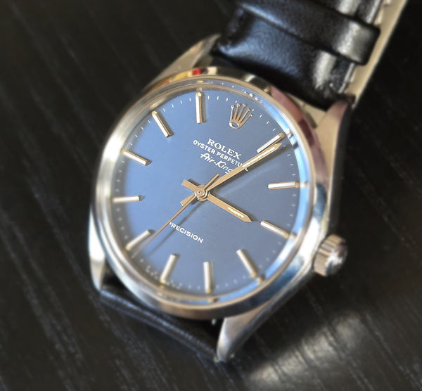Rolex Air king Precision - Blue Dial - Ref. 5500 - 34mm Automatic - 1969