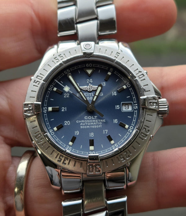Breitling Colt Ocean Automatic A17350 - Mens Watch - Blue Dial